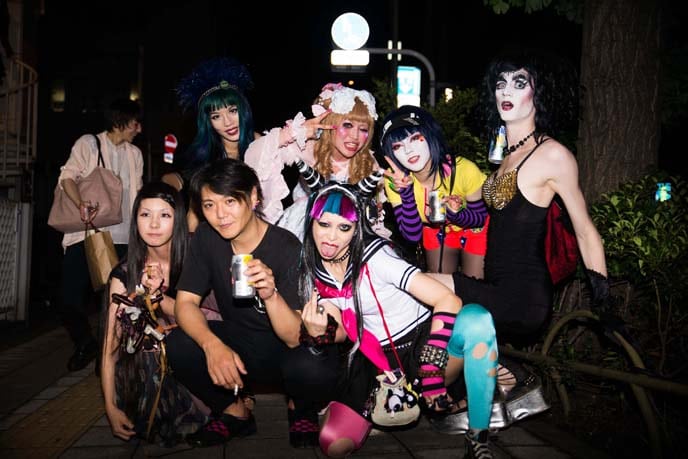 Night street style in Tokyo