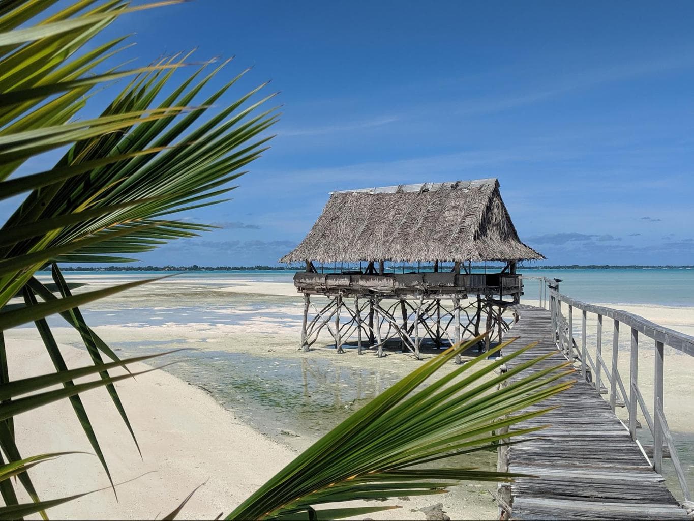 One of the huts at Tabon Te Keekee