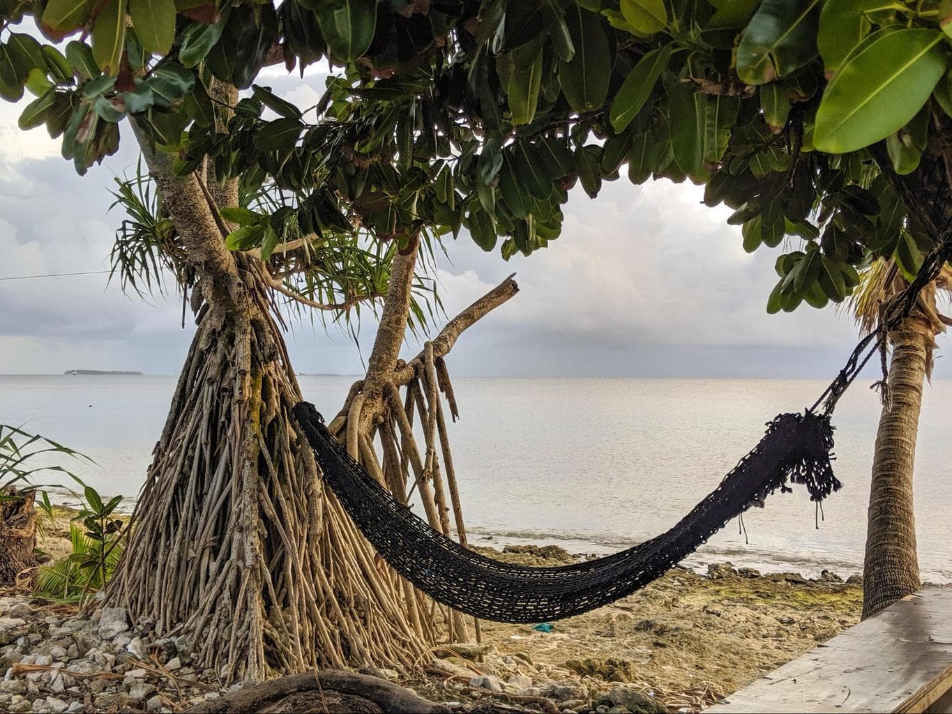 One of the many hammocks in Tuvalu