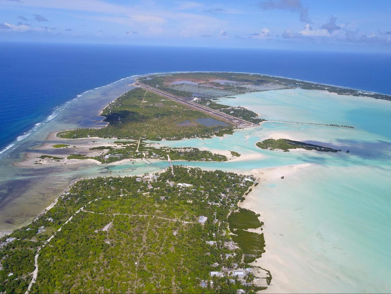 Runway of Tarawa international runway