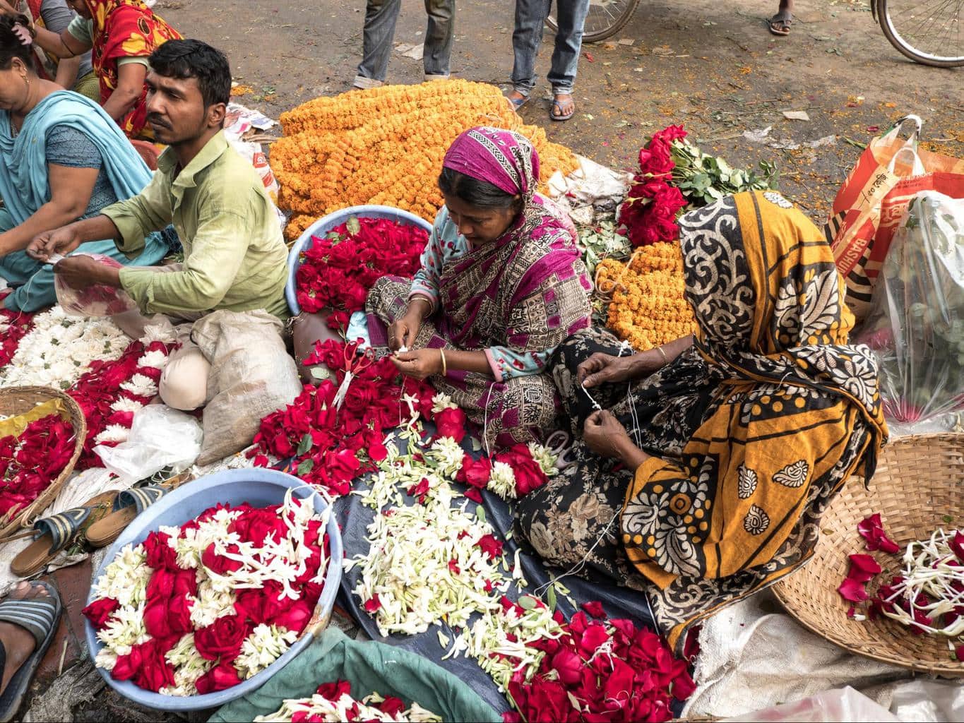 Shahbagh flower market 02