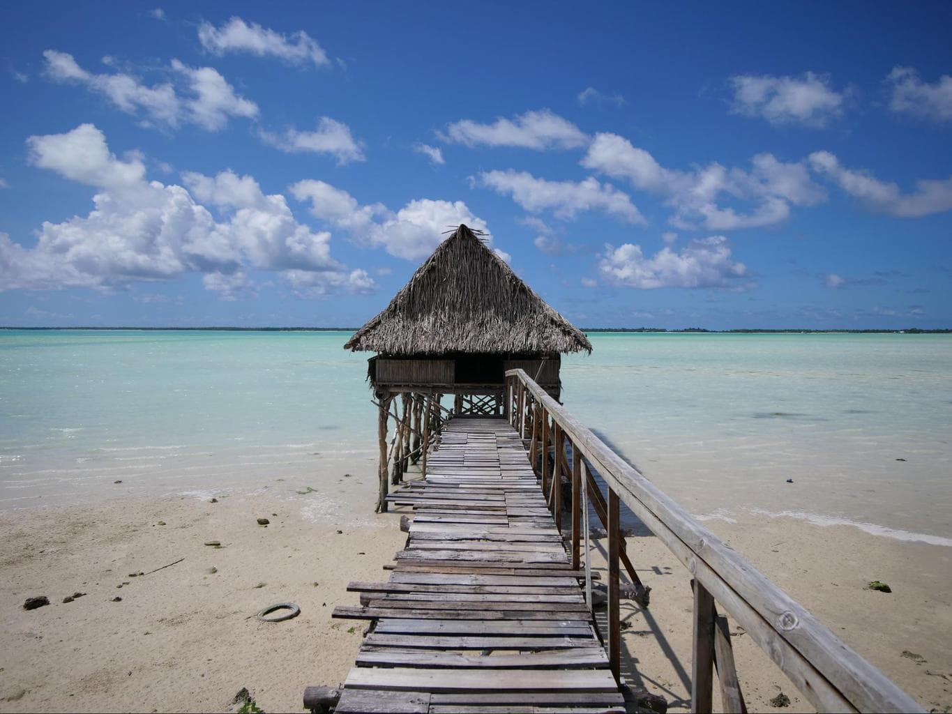 The beautiful waters of Kiribati