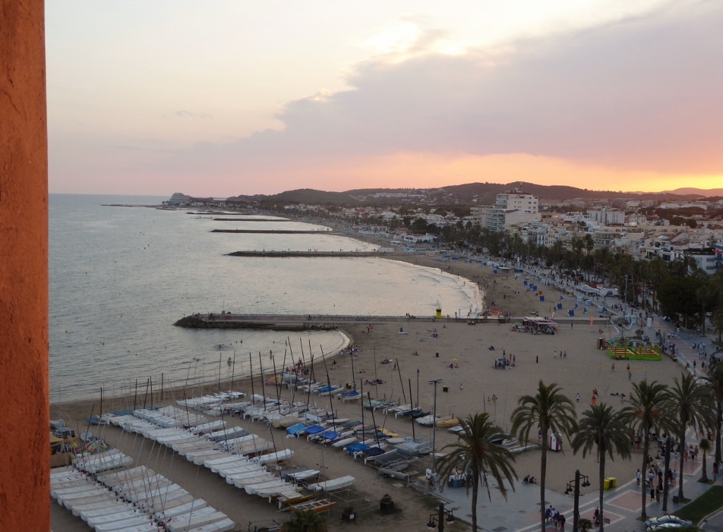 View of Sitges from the bell tower