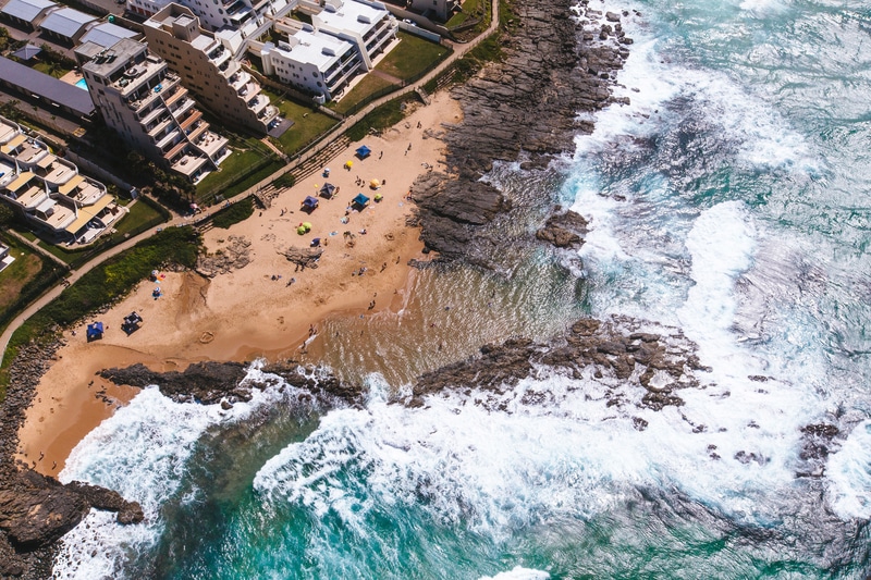 Beaches around Durban, South Africa’s largest Indian population