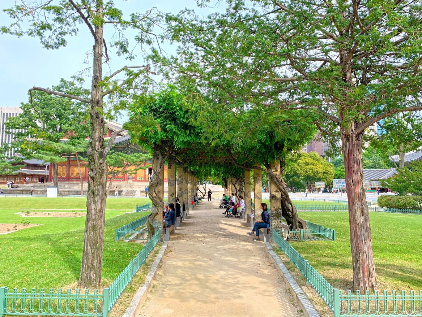 Contemplating the view at Deoksugung Palace