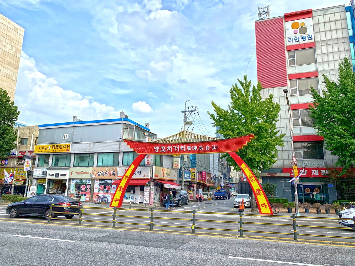 Entrance to lamb skewer street