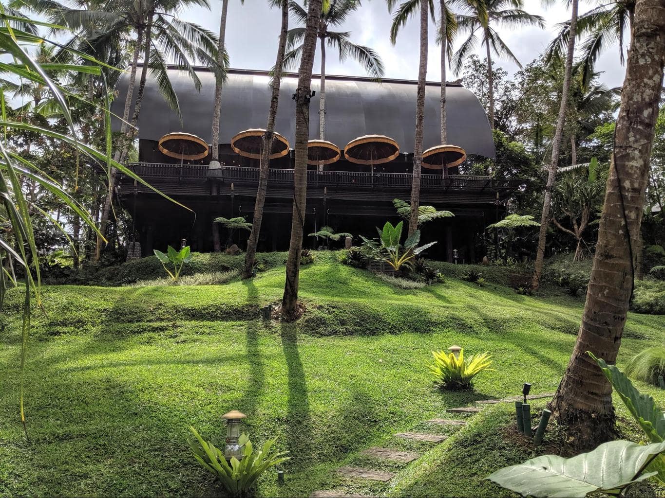 Exterior of the dining tent at Capella Ubud