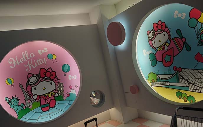 Hello Kitty airport lounge