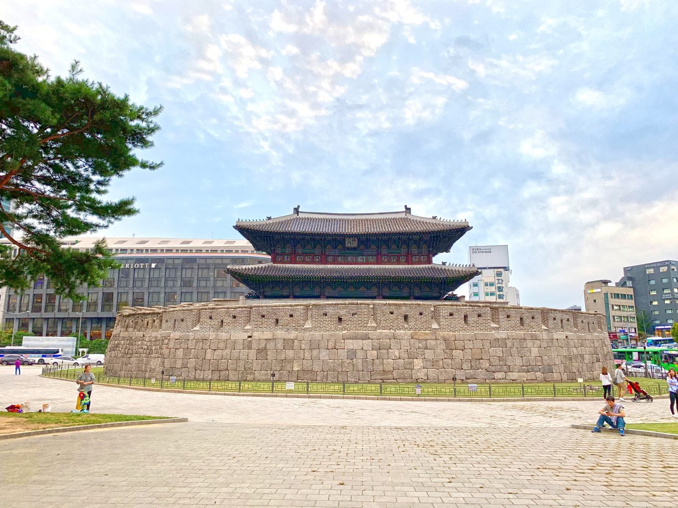 The back of Dongdaemun Gate