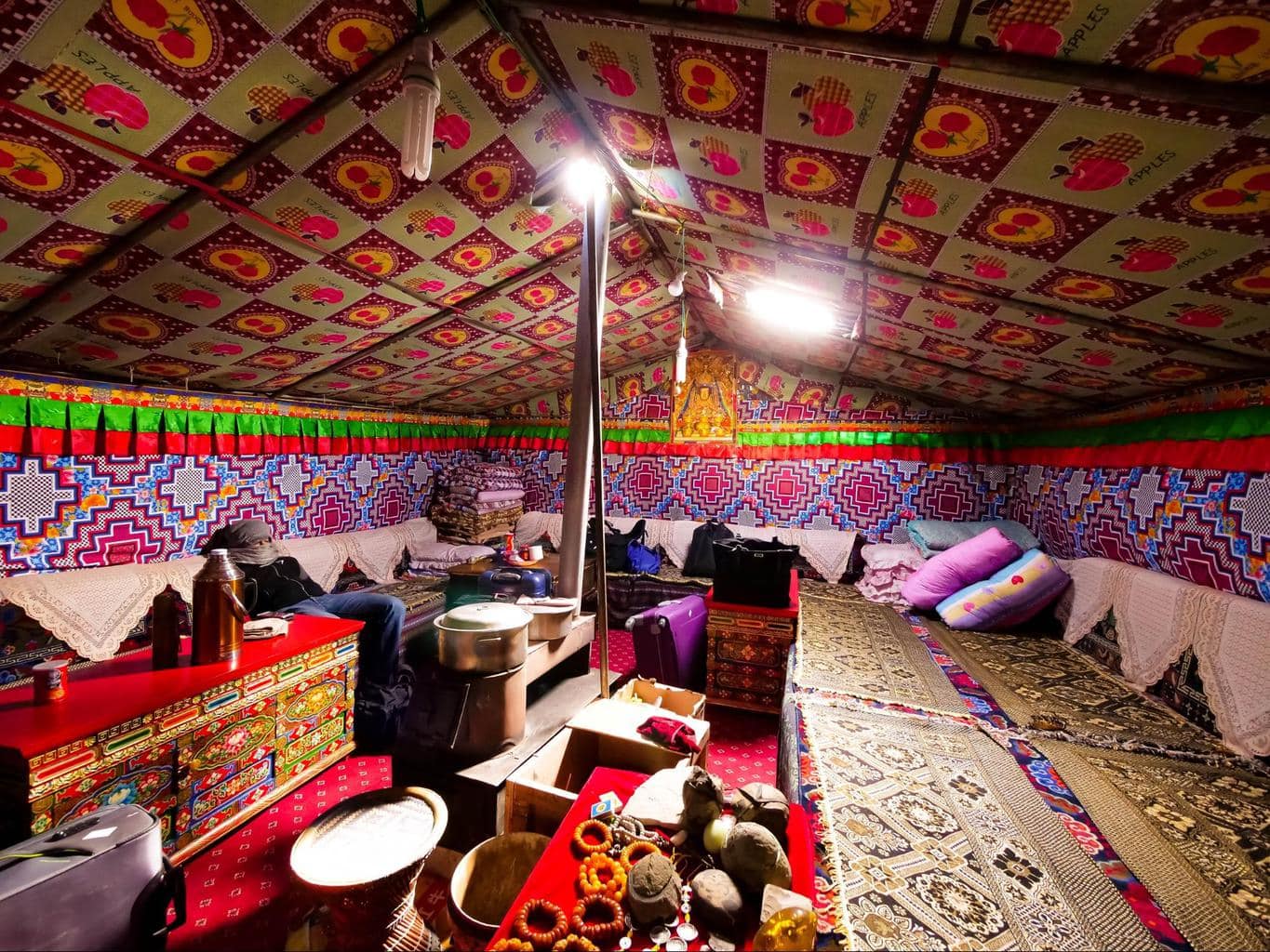 Sleeping tent at Tibet’s Base Camp