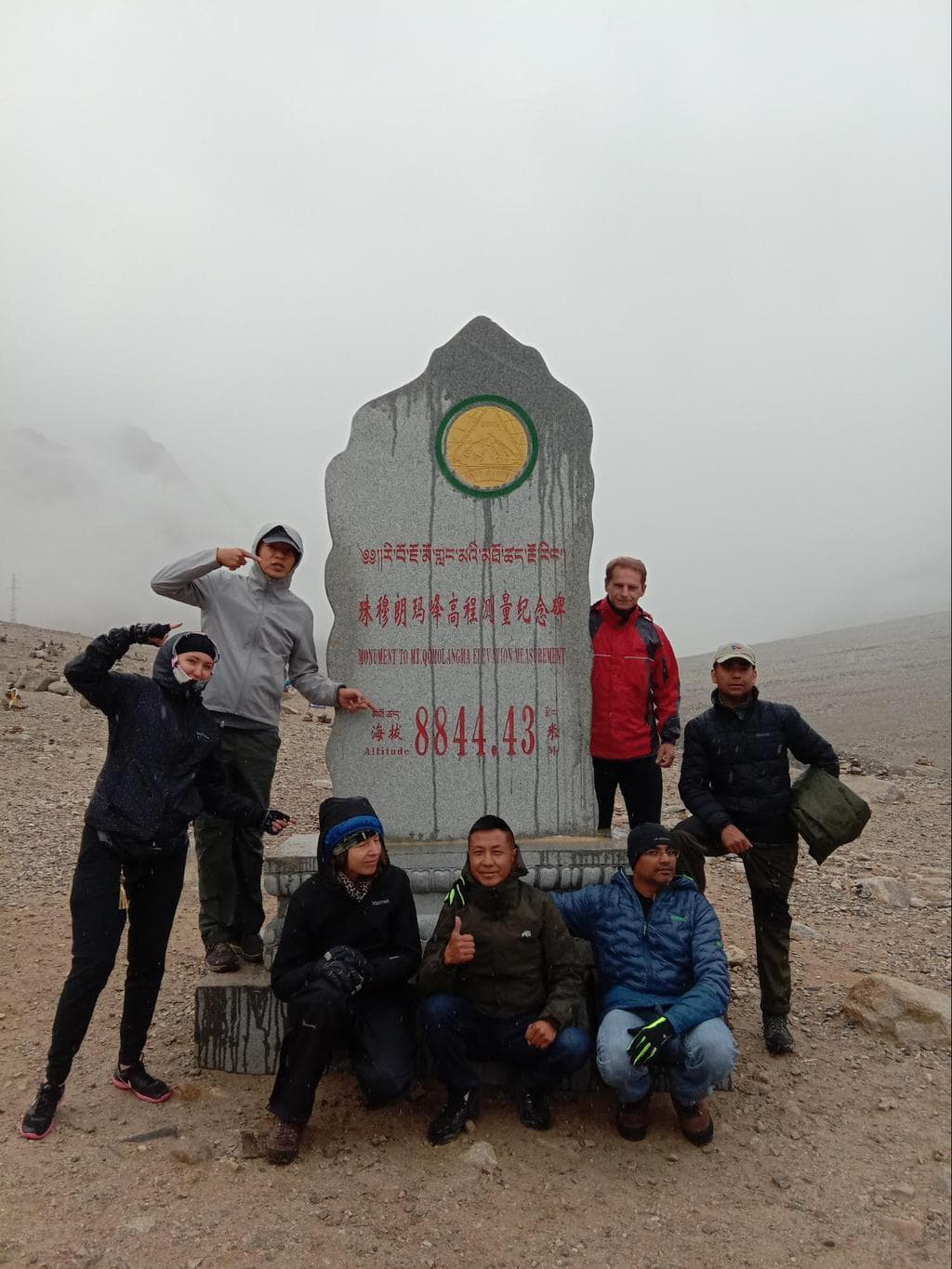 Stela at Everest base camp in Tibet - Photo courtesy of GoToTIbet