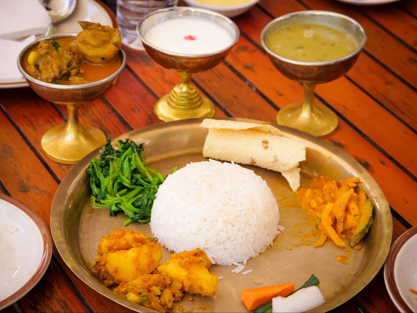 Thali set in Nepal