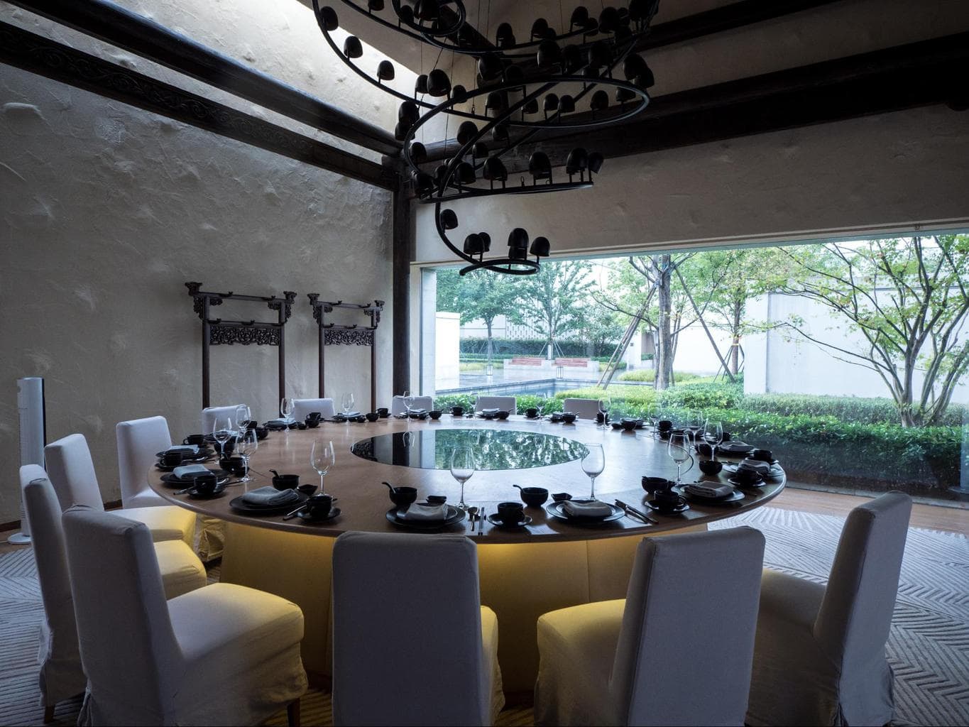 The private restaurant rooms at Alila Wuzhen