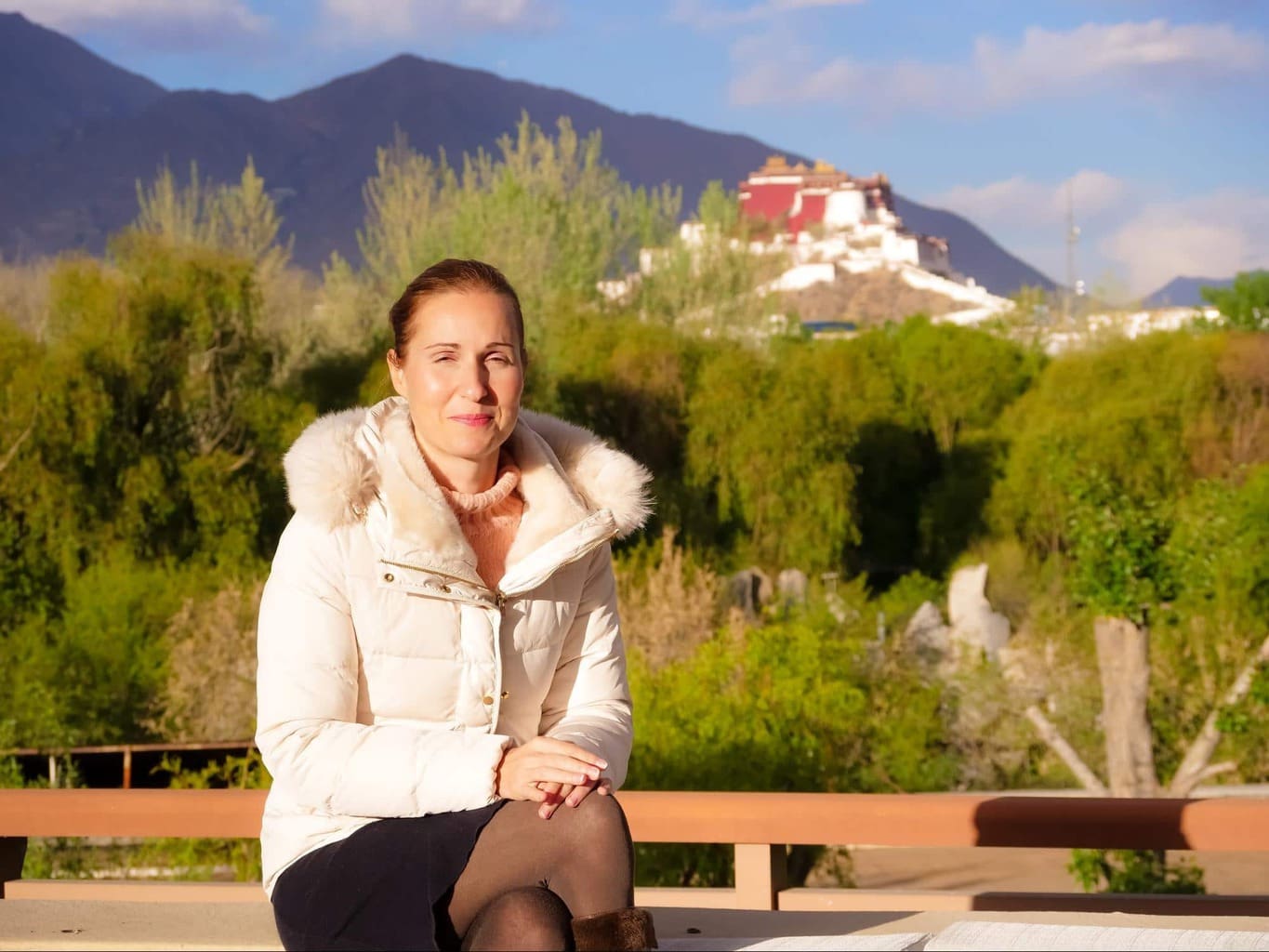 The views of Potala Palace from Shangri-la Lhasa Hotel