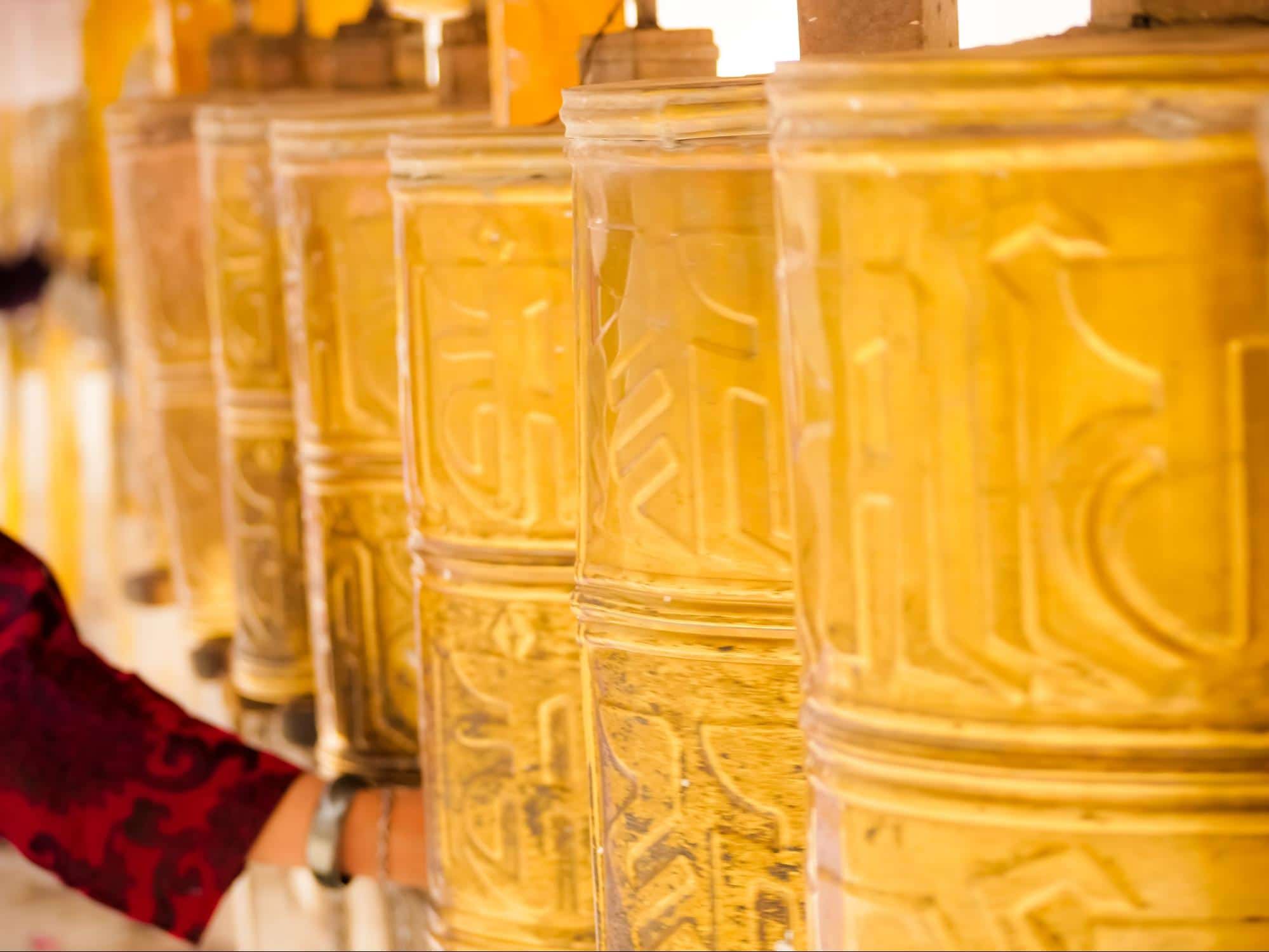 Tibetan prayer wheel