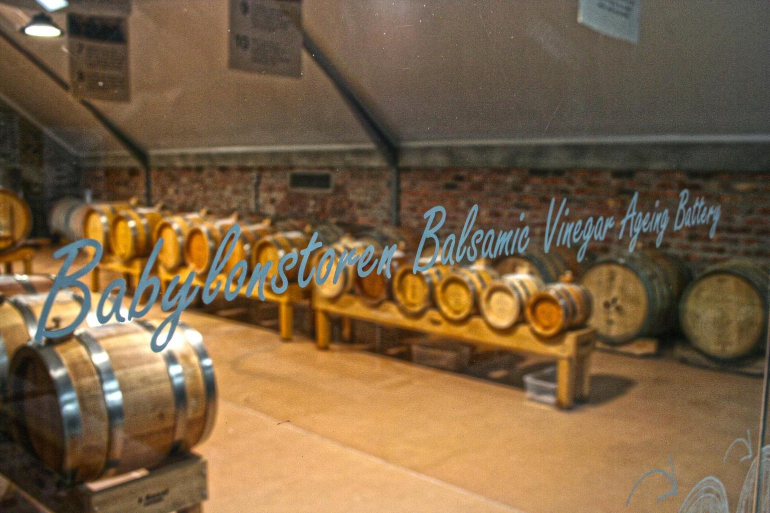 Balsamic vinegar ageing battery at Babylonstoren