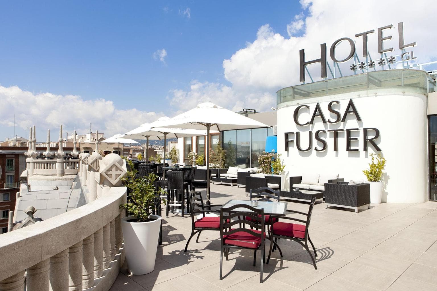 Casa Fuster rooftop terrace - Image courtesy of Casa Fuster