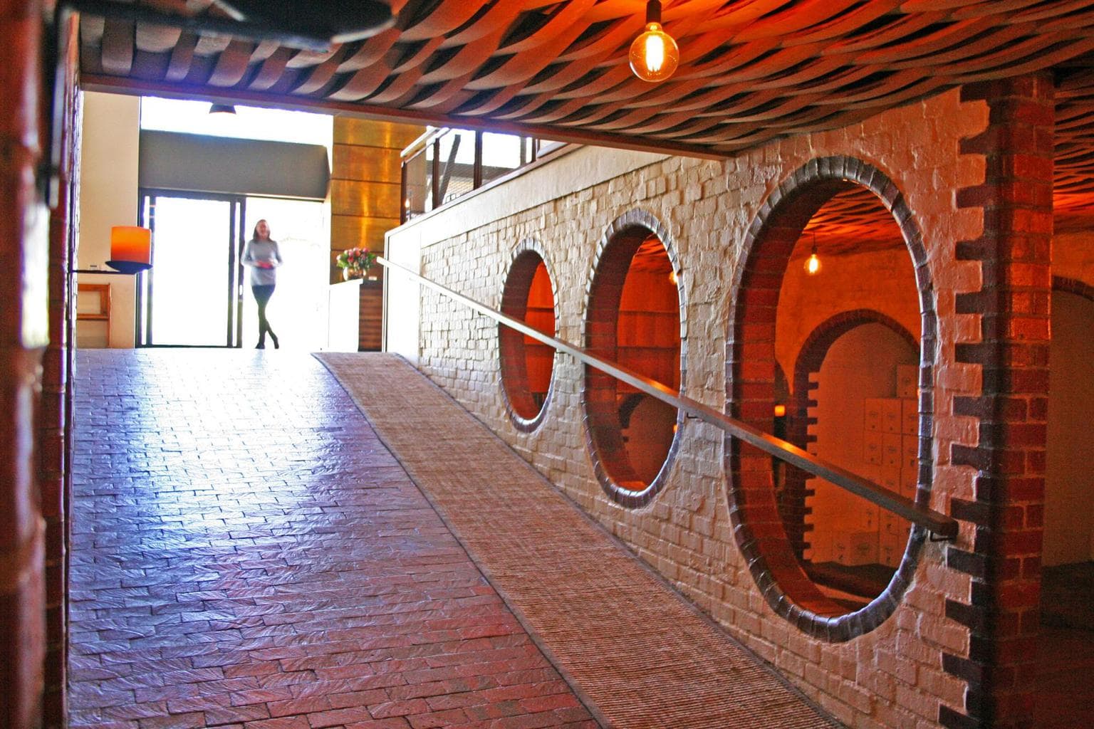 Cellar view at Rust en Vrede