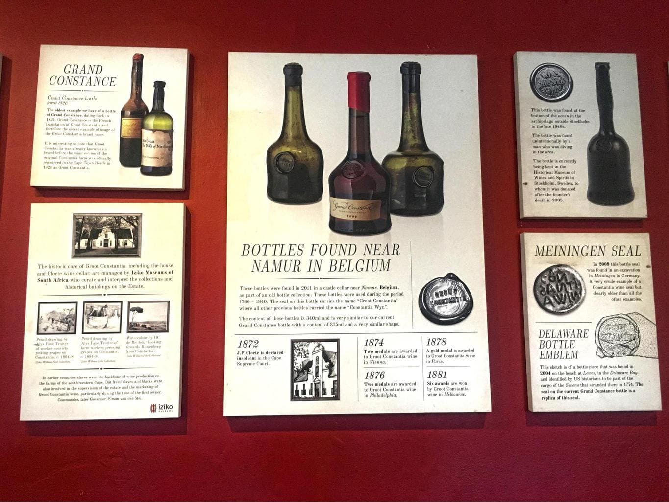 Information at Groot Constantia