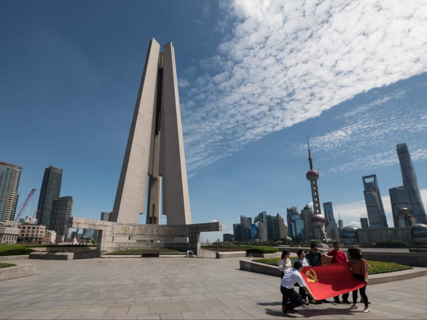 Monument to the People’s Heroes in Shanghai
