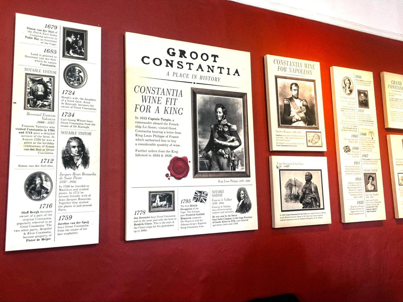 More information on the walls at Groot Constantia