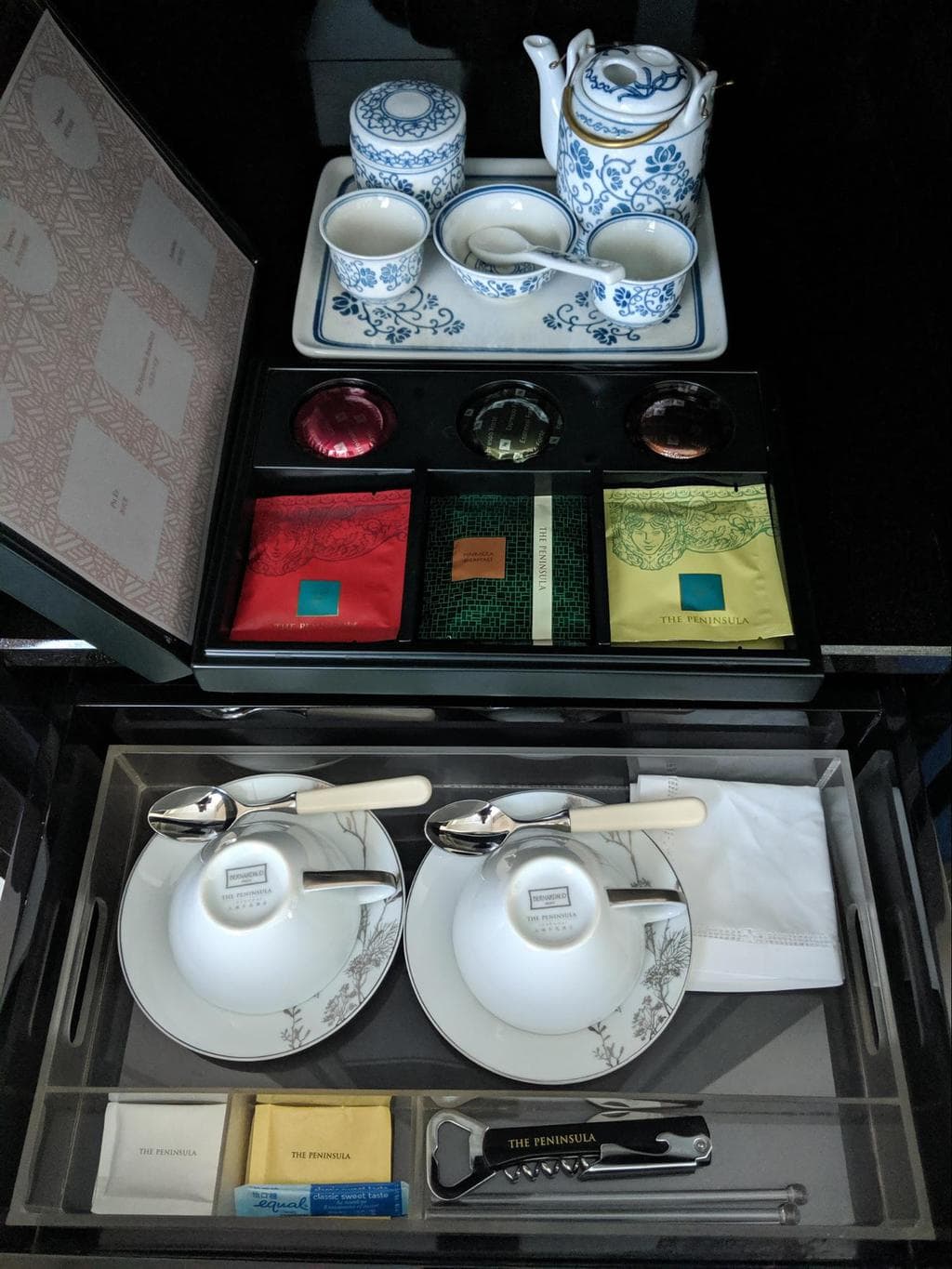 Tea set at The Peninsula Shanghai