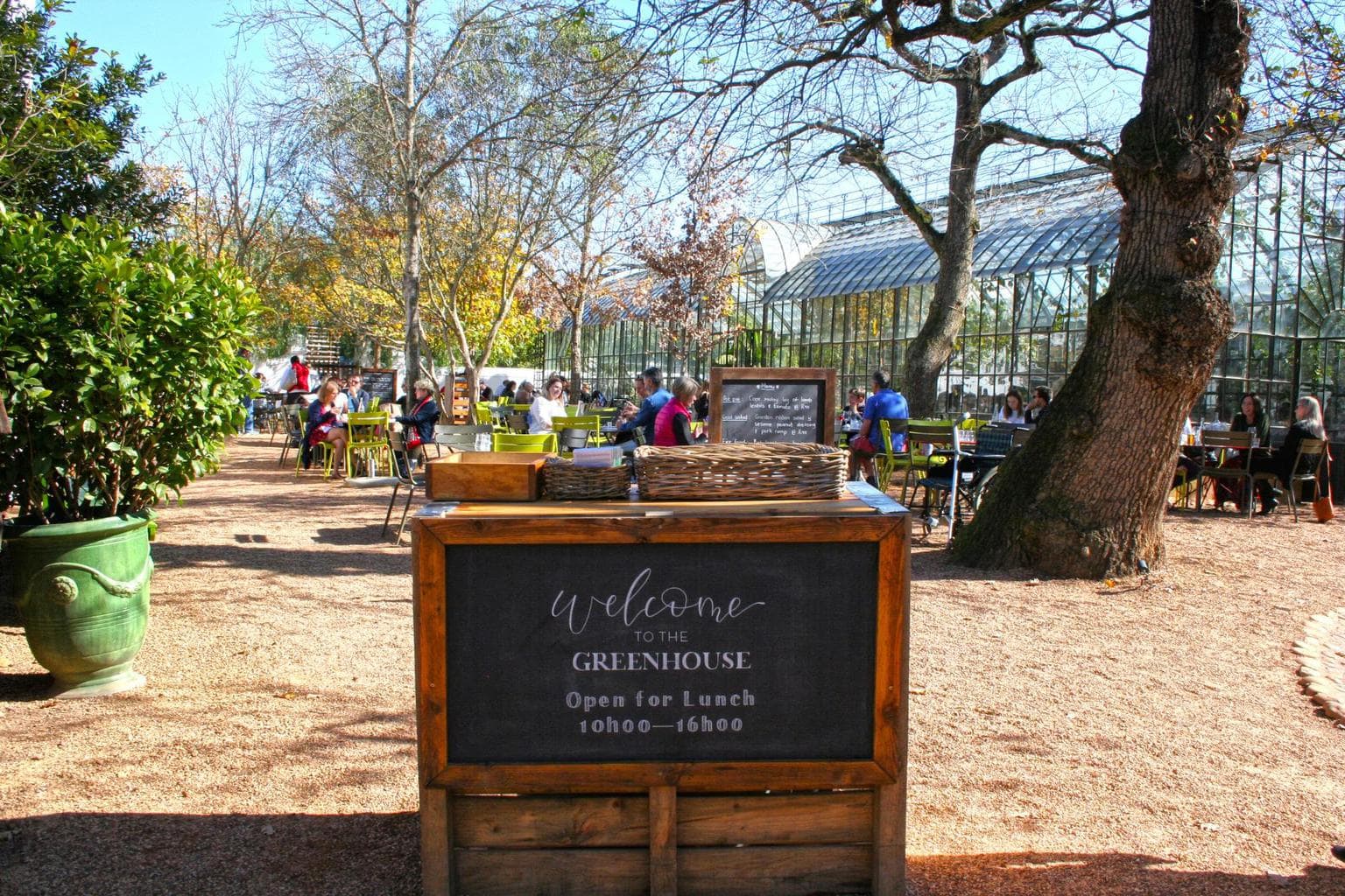 The Greenhouse restaurant at Babylonstoren