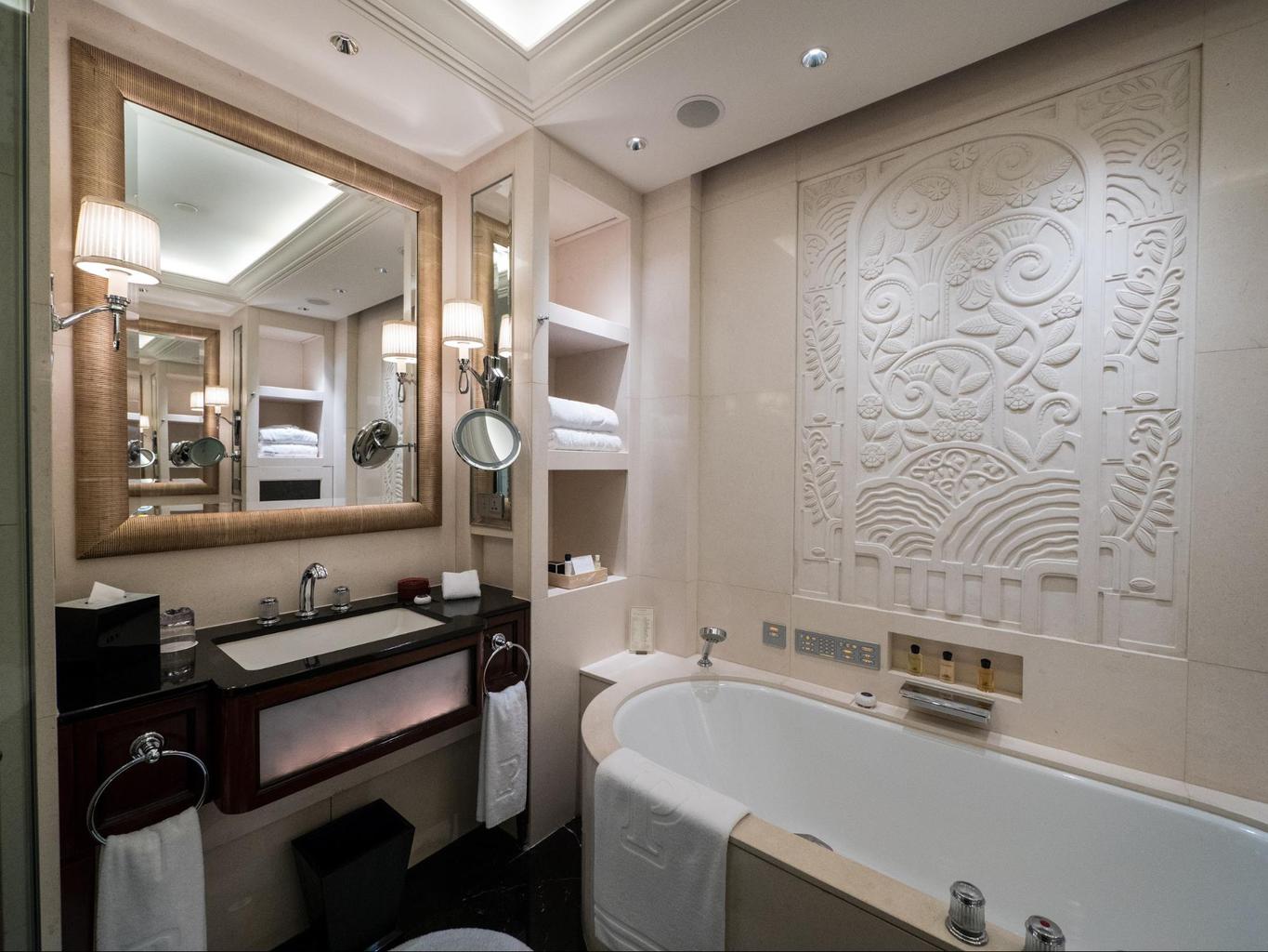 The bathrooms at The Peninsula Shanghai