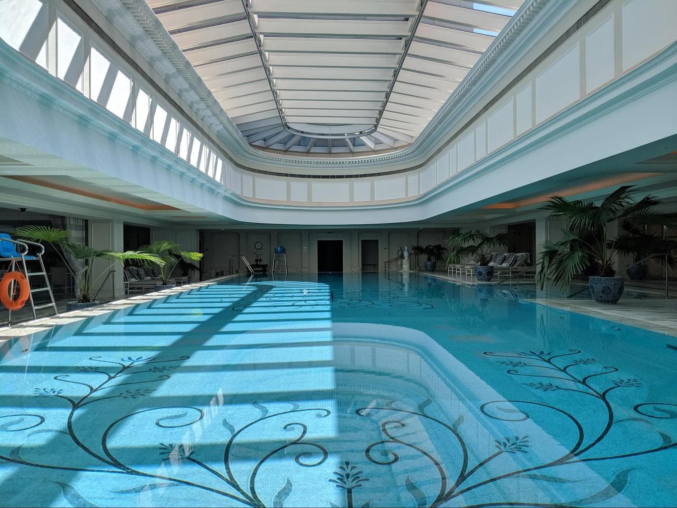 The large pool at The Peninsula Shanghai