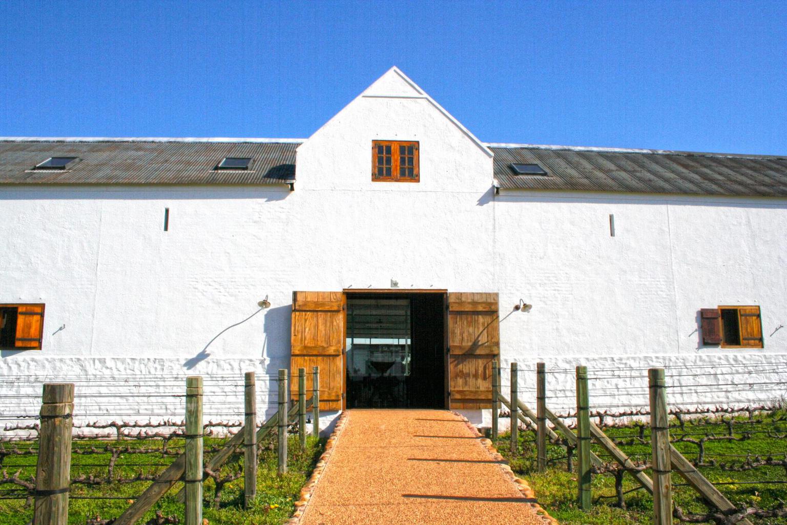 The tasting room entrance at Babylonstoren