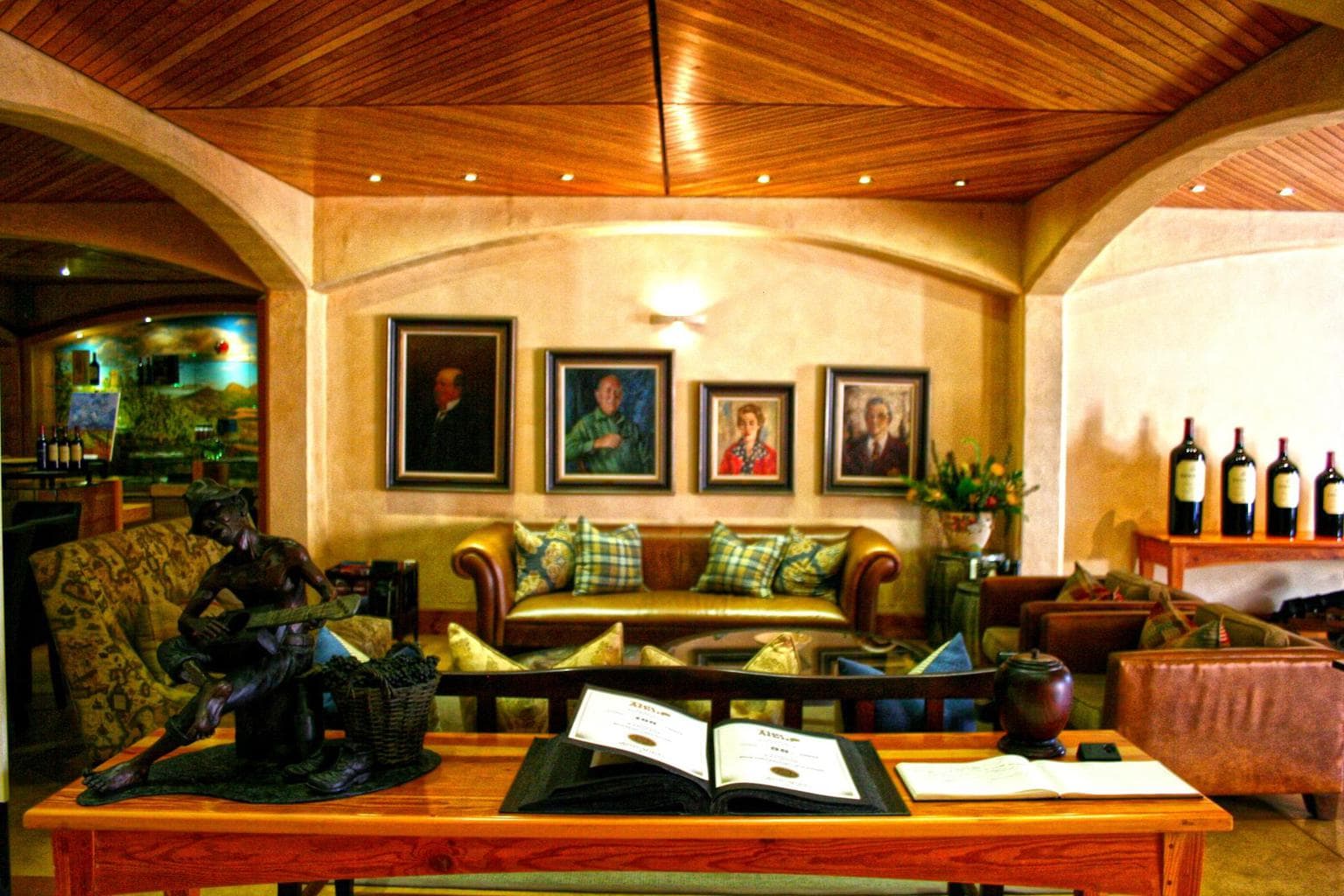 Wine tasting room and gallery at Kanonkop