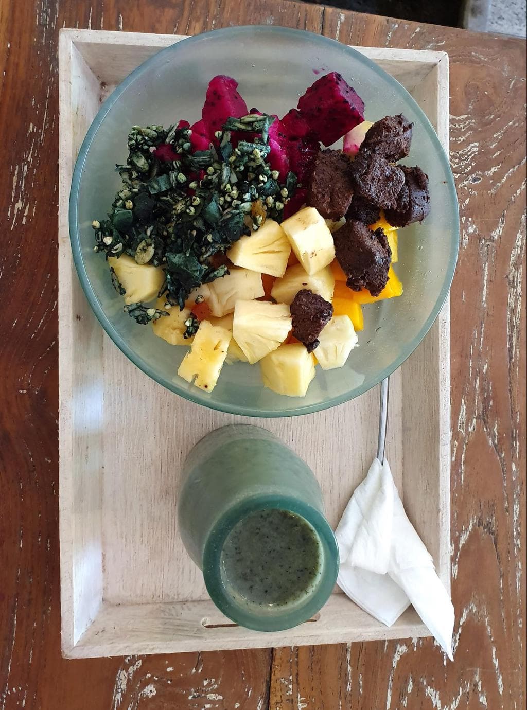 Breakfast smoothie bowl at Alchemy