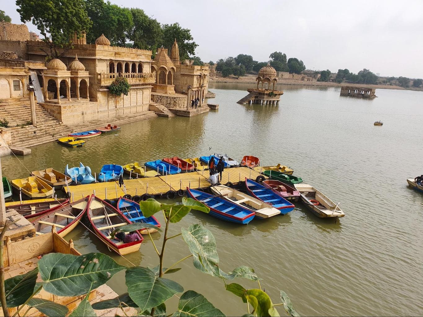 Gadisar Lake chhatris and boating