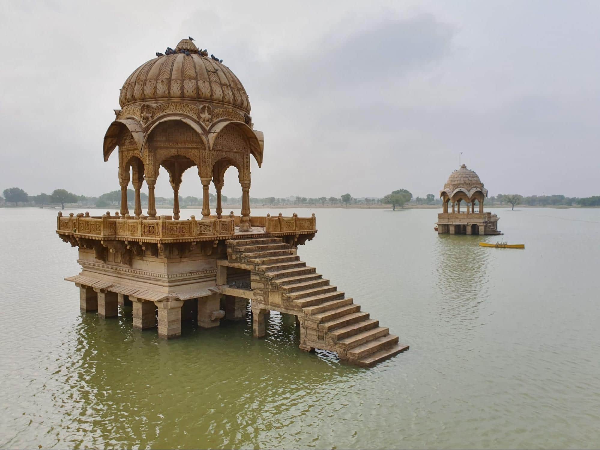 Gadisar Lake chhatris and boating