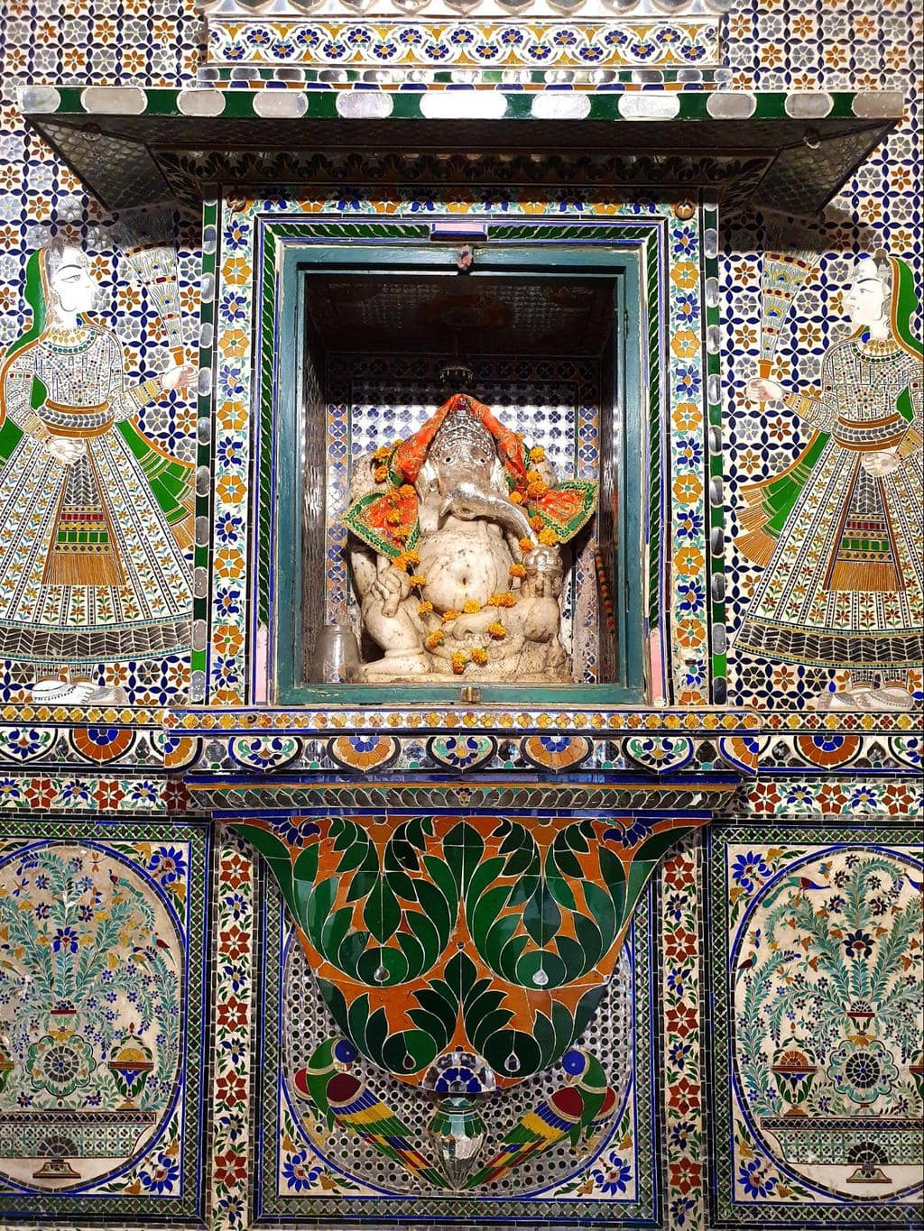 Inlay design, entrance to the City Palace Udaipur