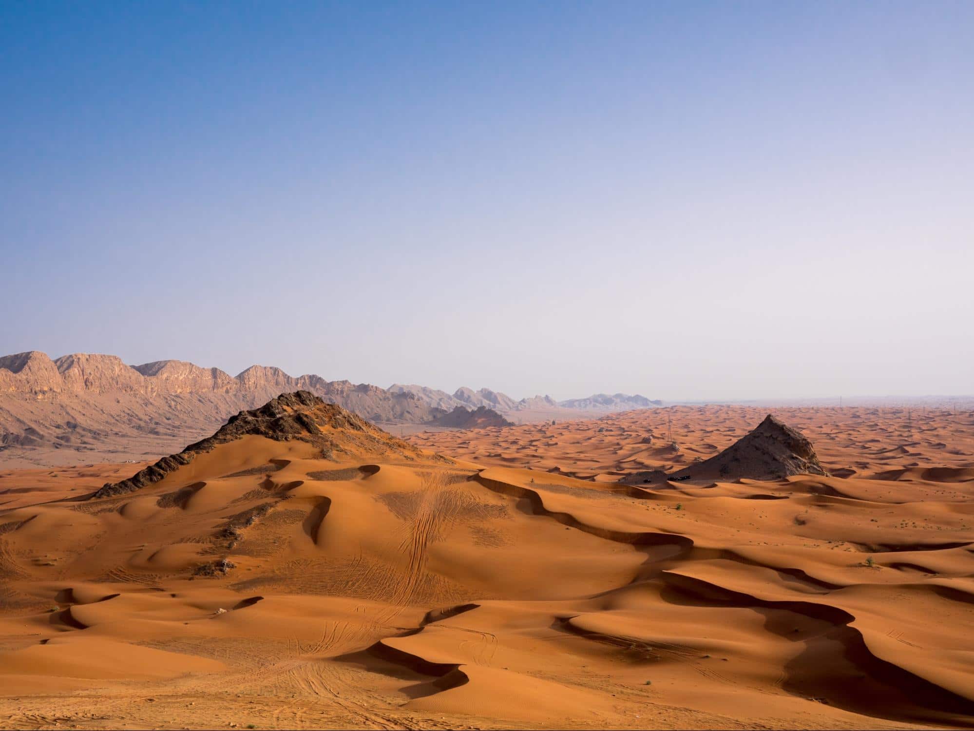 Mleiha archeological site and desert