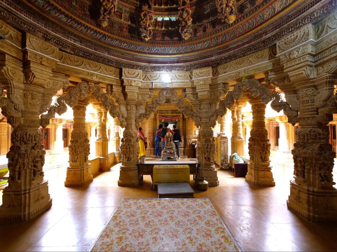 Parshvnath Temple interior in Jaisalmer