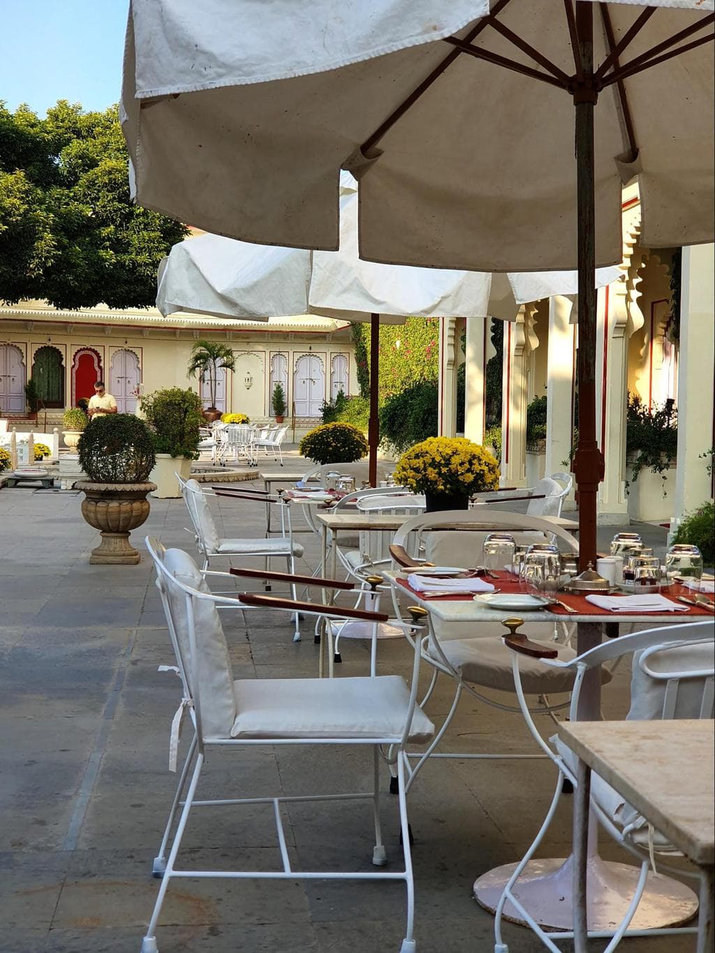 Poolside terrace