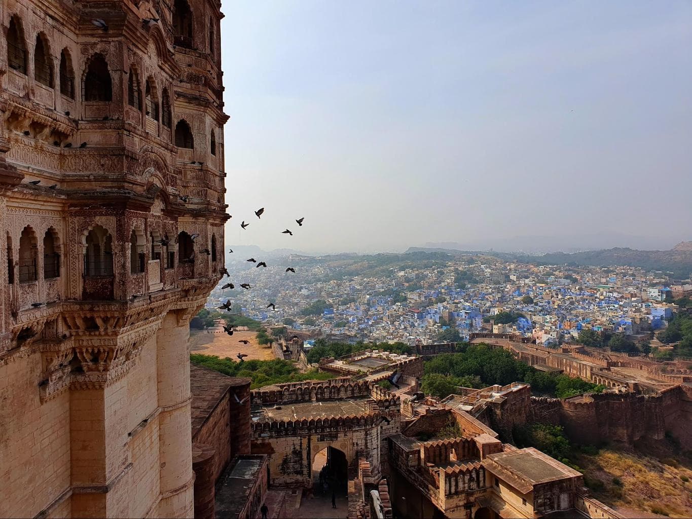 The Blue City from the Fort