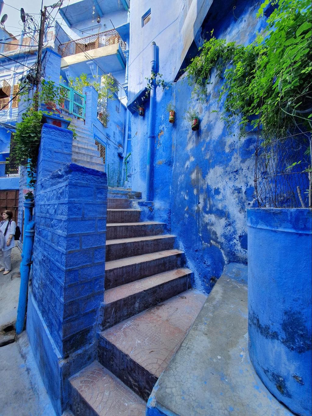 The Blue City of Jodhpur stairs