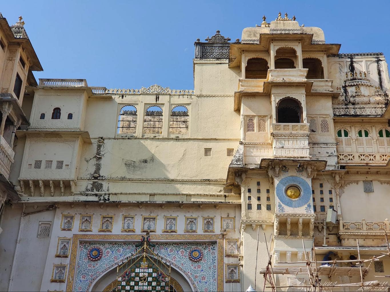 The facade of The City Palace