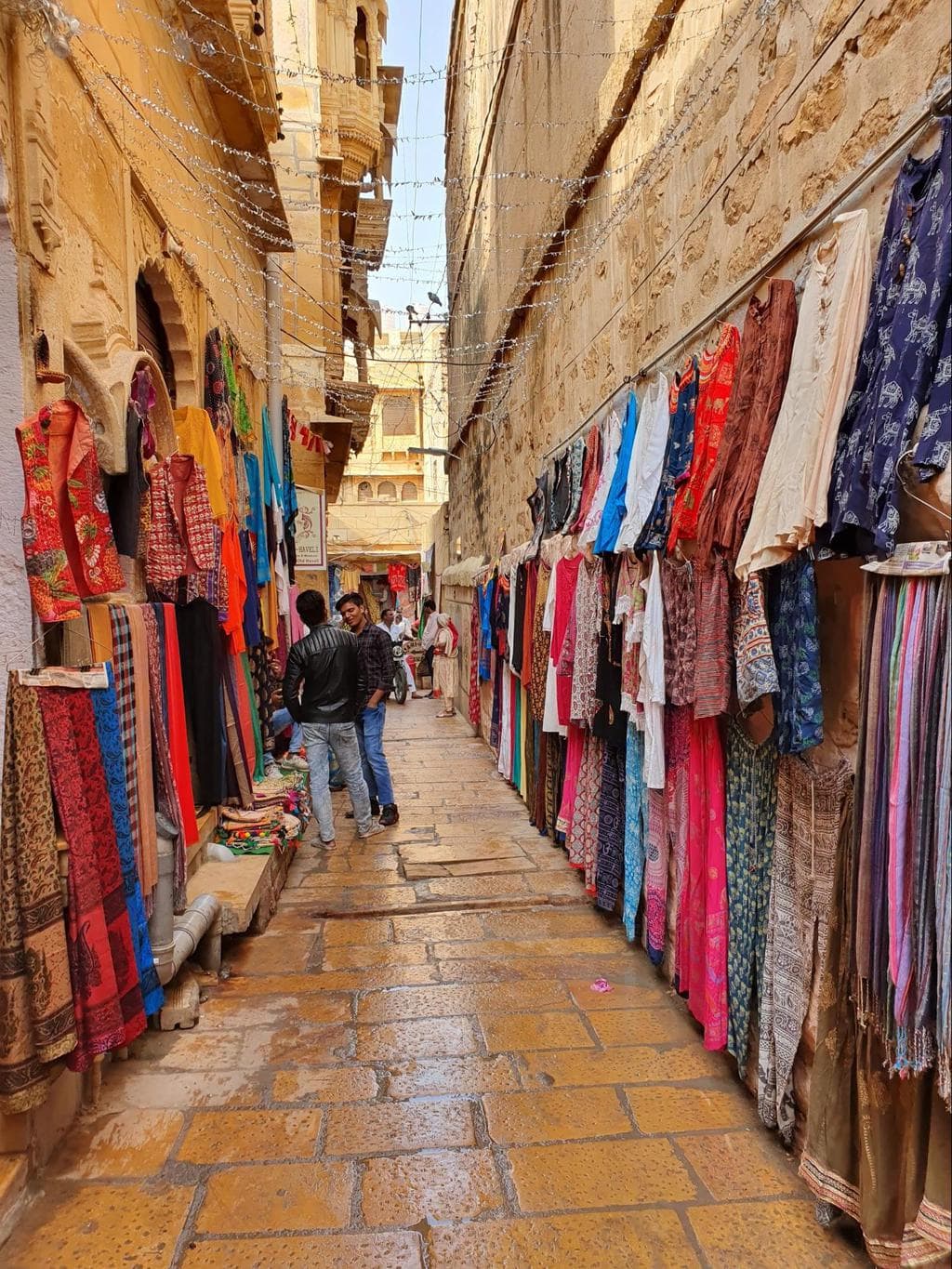 The main entrance gate to Jaisalmer Fort clothing