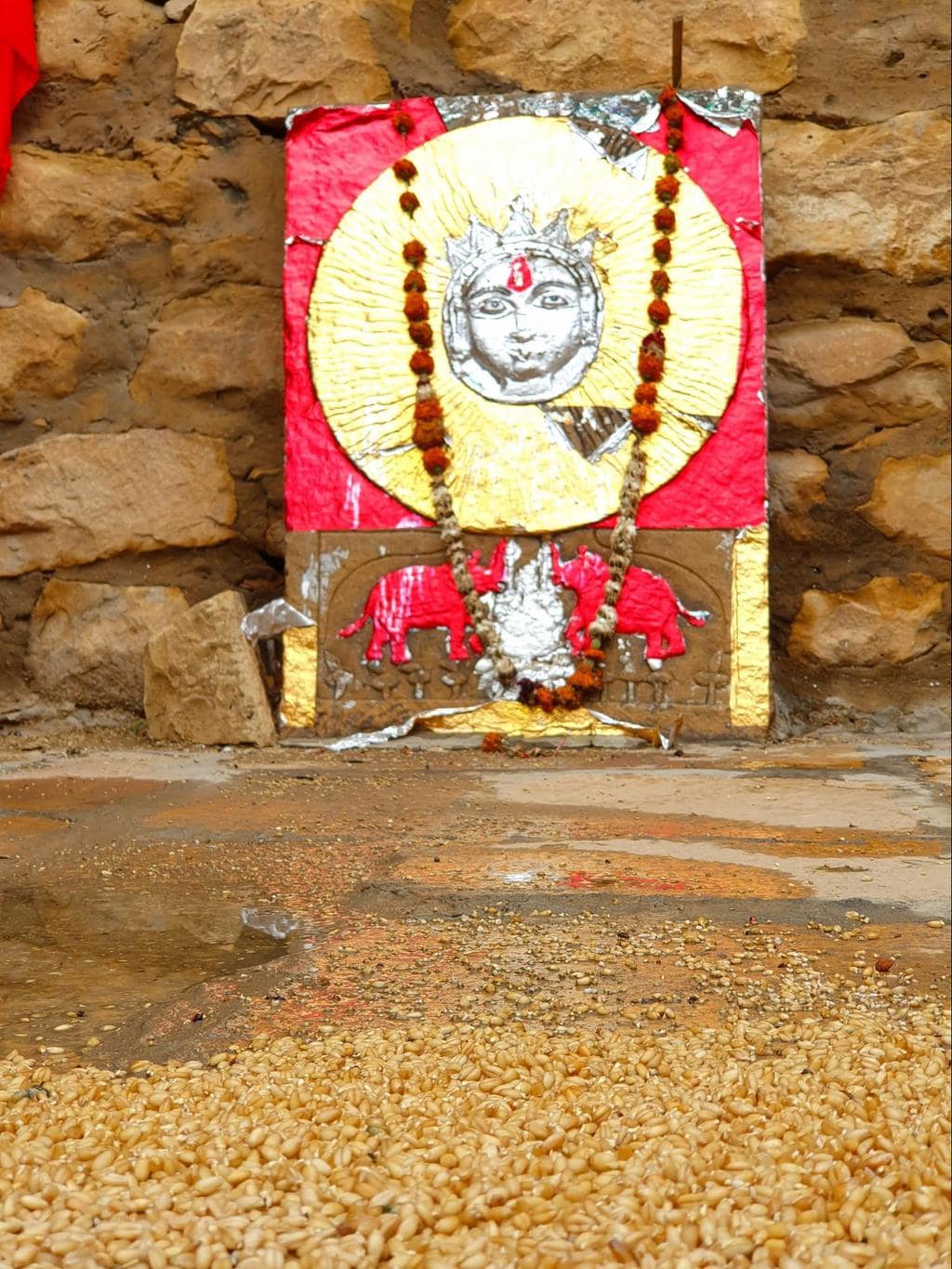 The main entrance gate to Jaisalmer Fort clothing