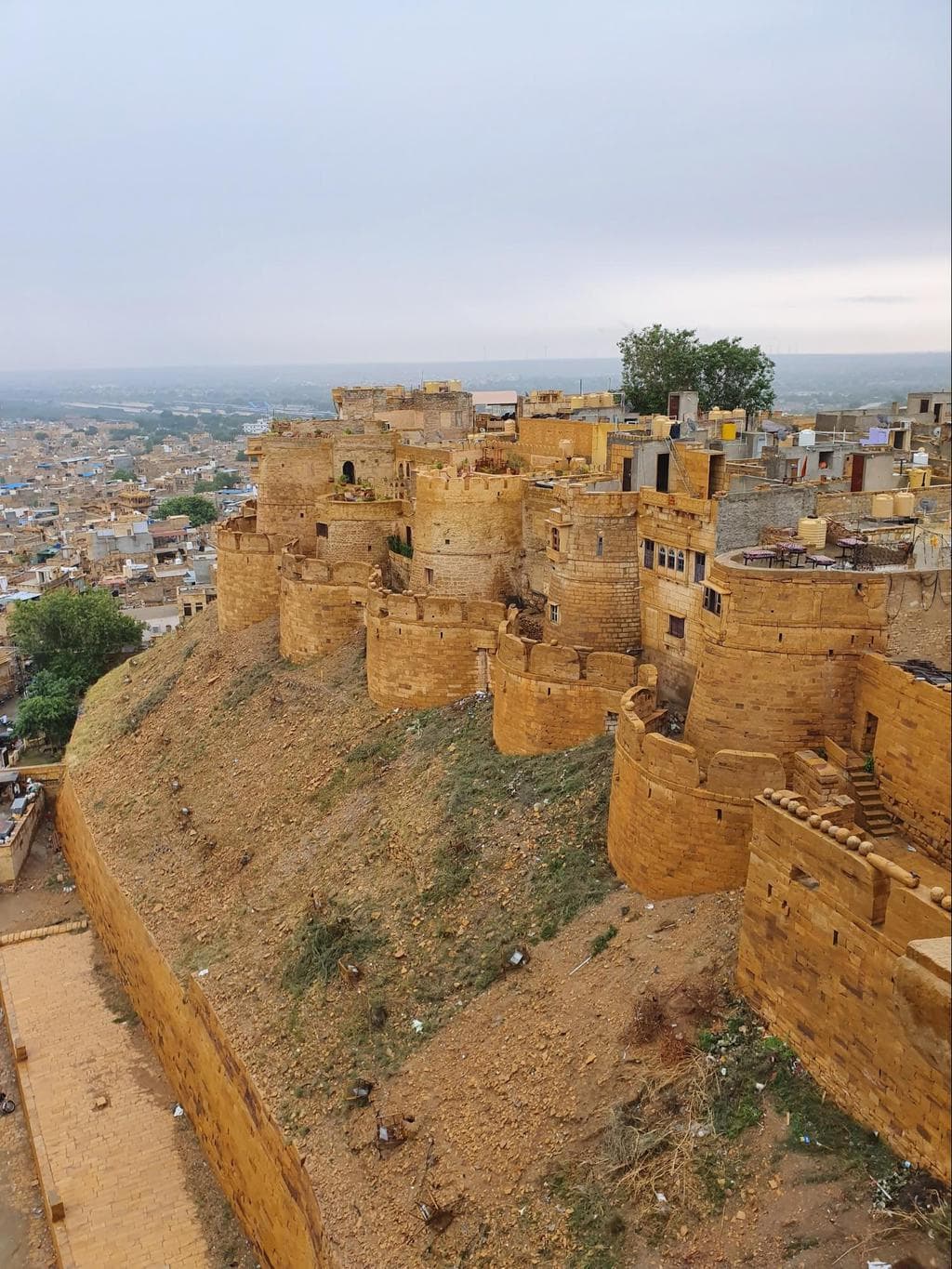 The view from the top of the Fort Museum