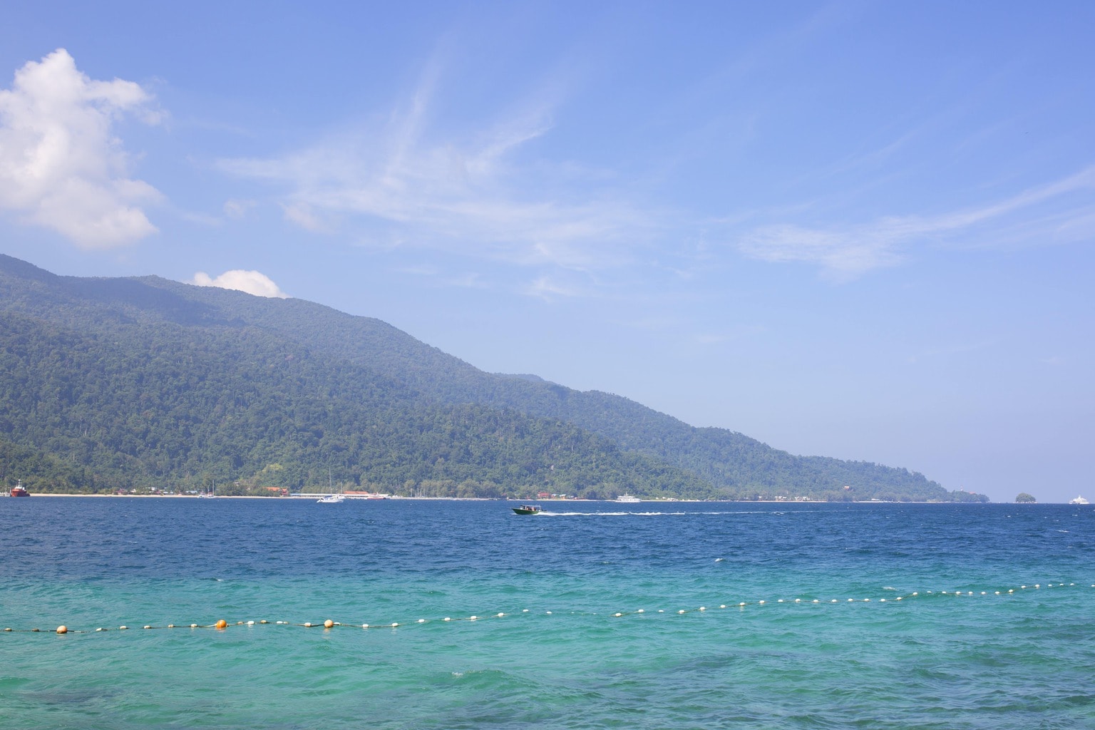 Tioman Island from the ocean