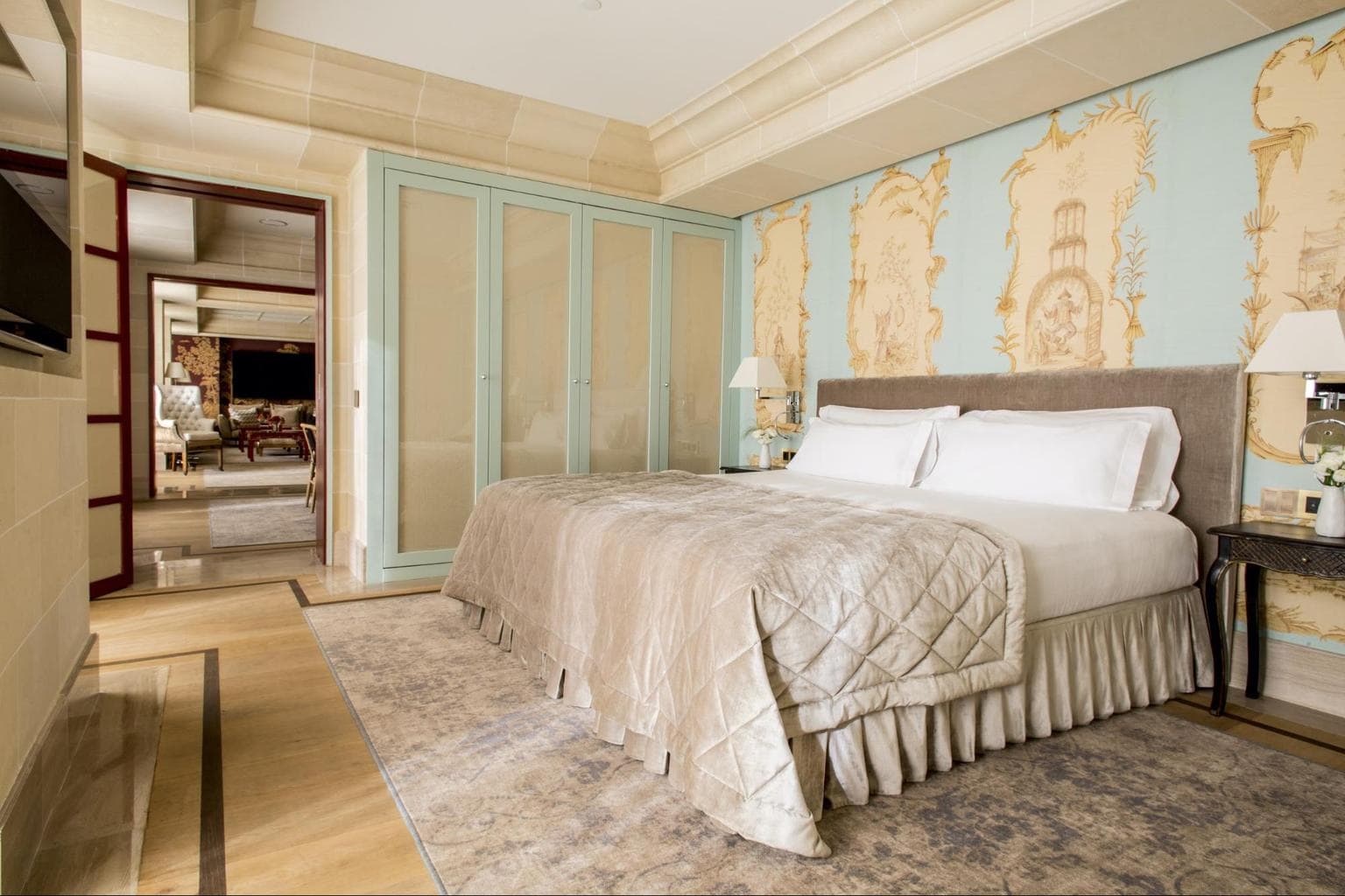 The Royal Penthouse bed at Majestic Hotel & Spa Barcelona