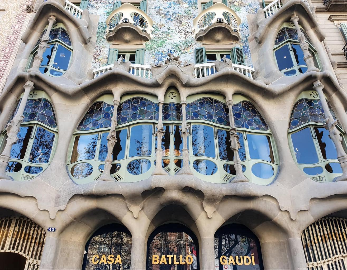 The facade of Casa Batllo