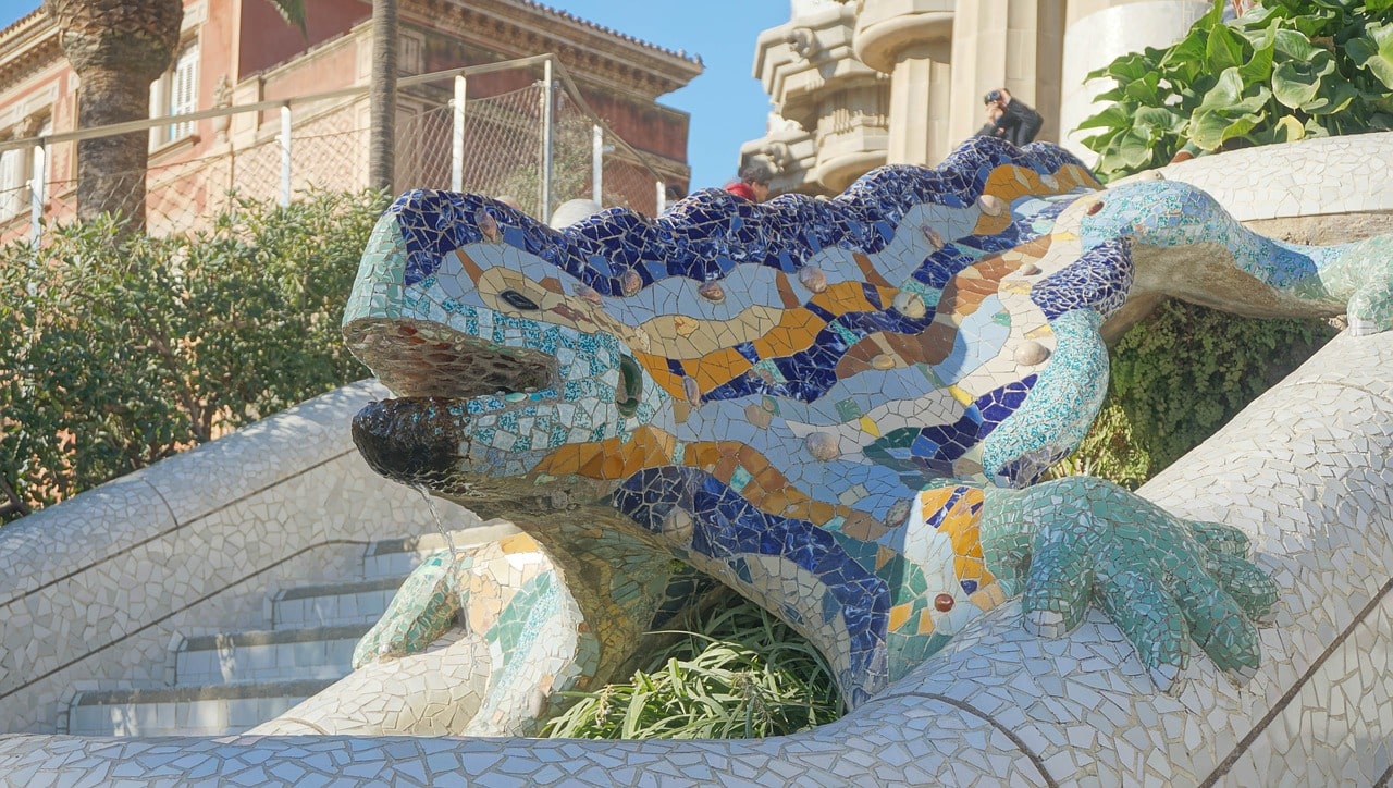 The famous Park Guell dragon