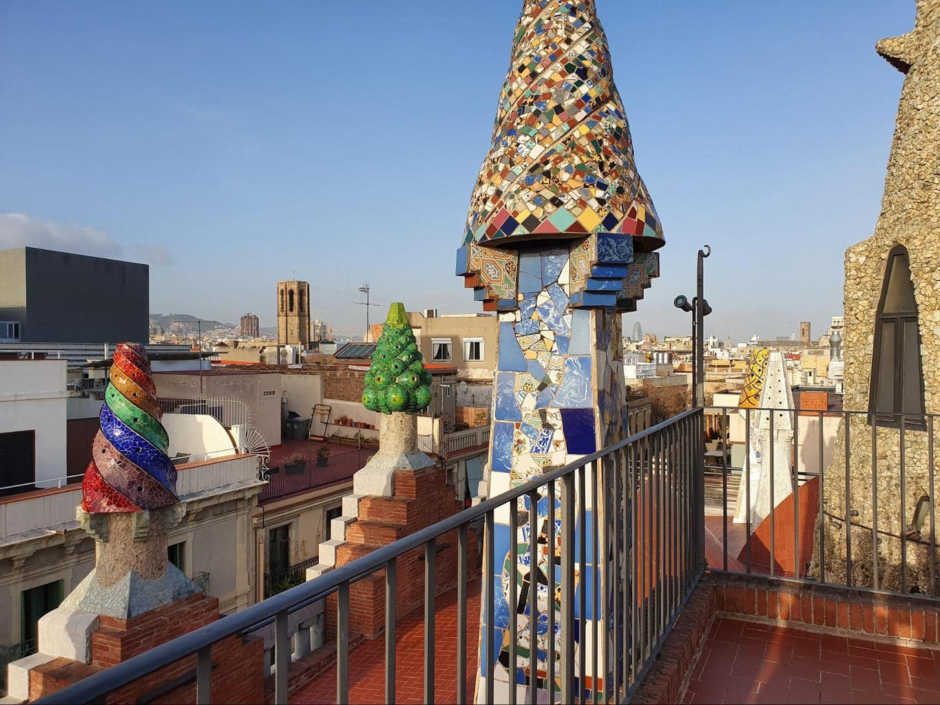 The rooftop of Palau Guell