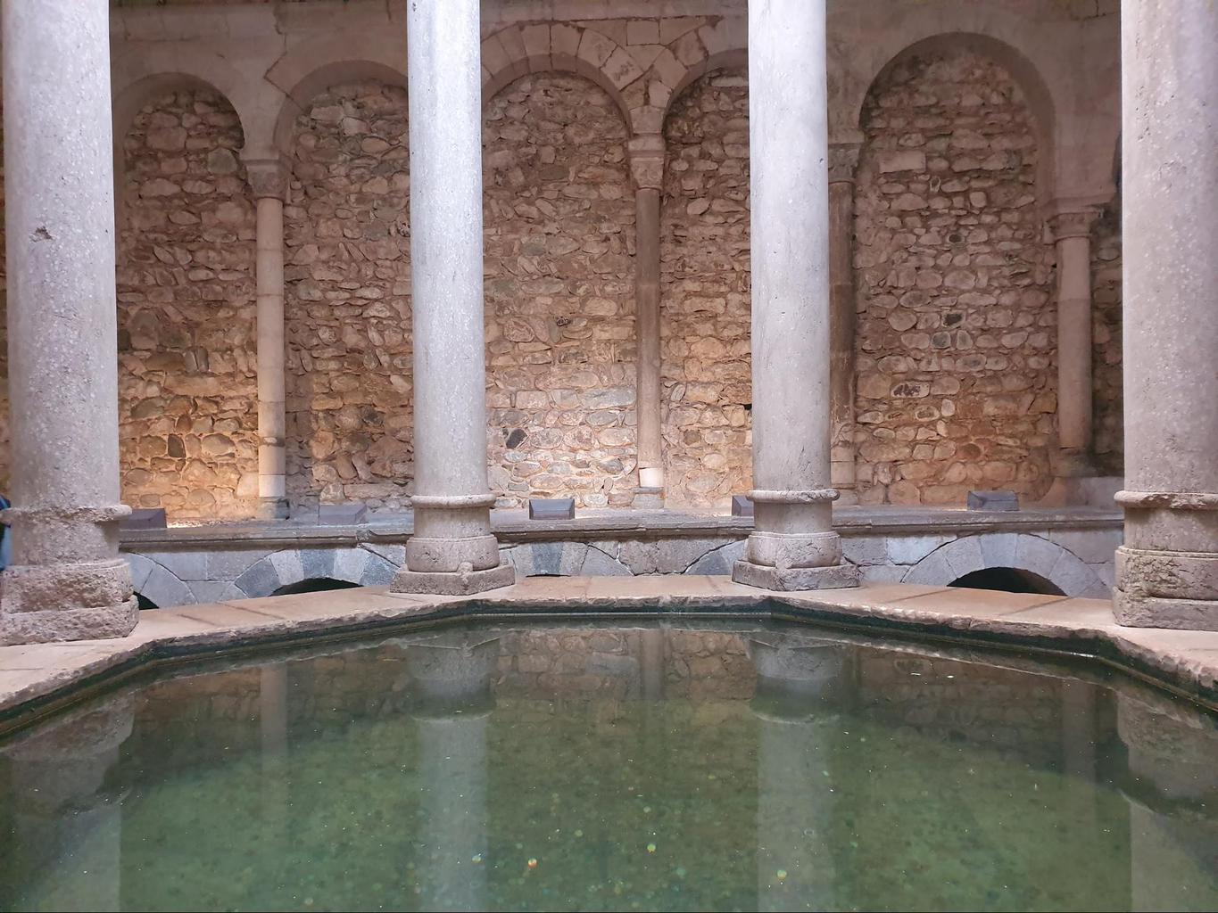 The changing room inside Girona’s Arab Baths